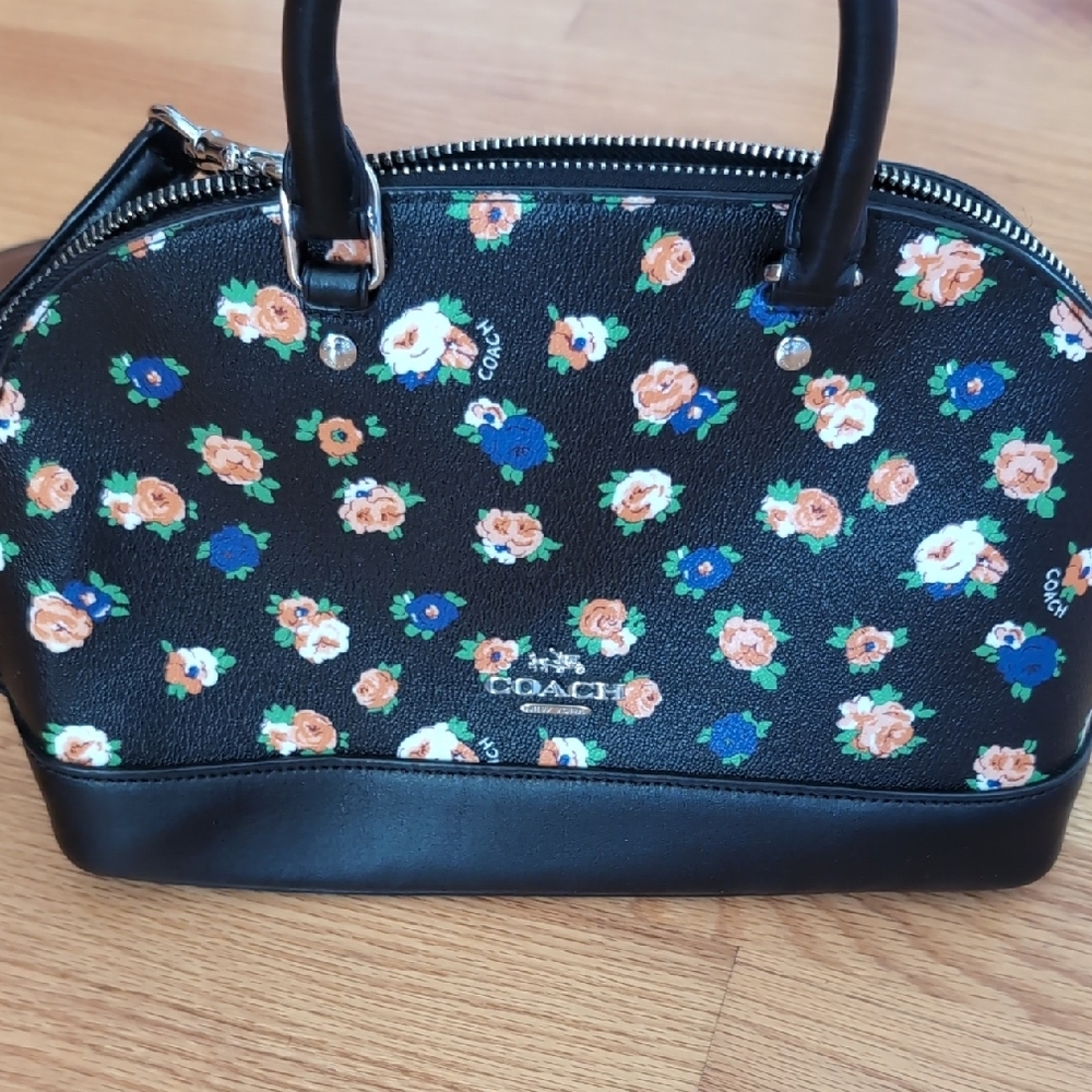Coach Black Floral Women's Bag
